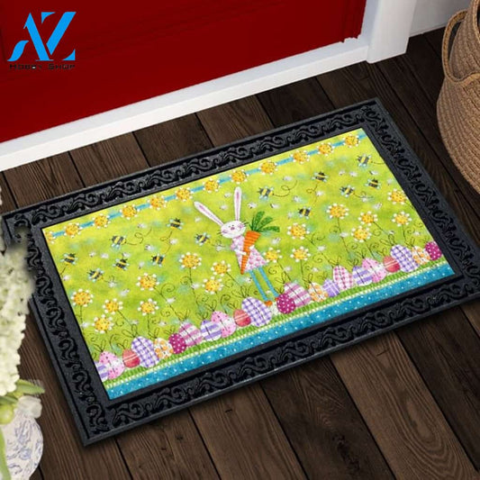 Easter Bunny & Eggs Doormat - 18" x 30"