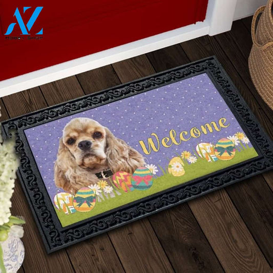 Easter Cocker Spaniel Doormat - 18" x 30"