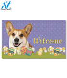 Easter Corgi Doormat - 18" x 30"