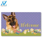 Easter German Shepherd Doormat - 18" x 30"
