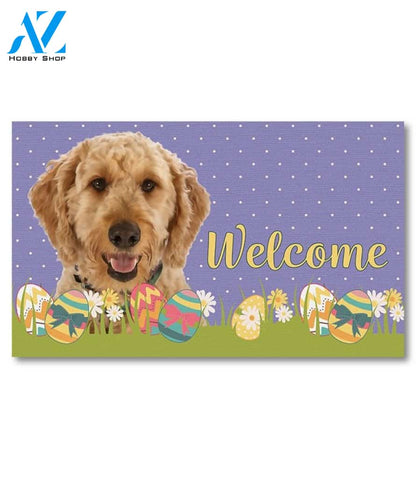 Easter Goldendoodle Doormat - 18" x 30"