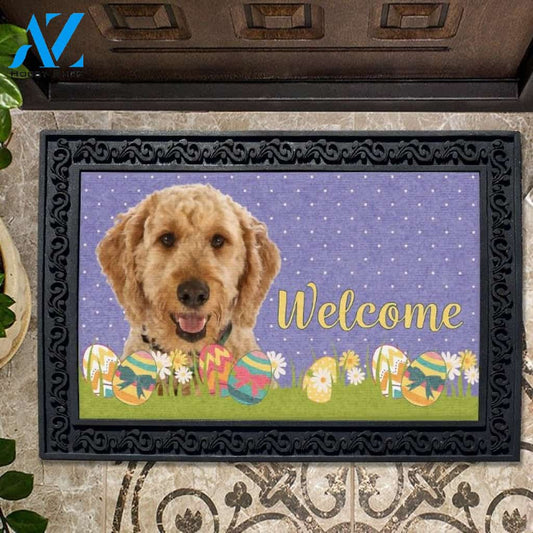 Easter Goldendoodle Doormat - 18" x 30"