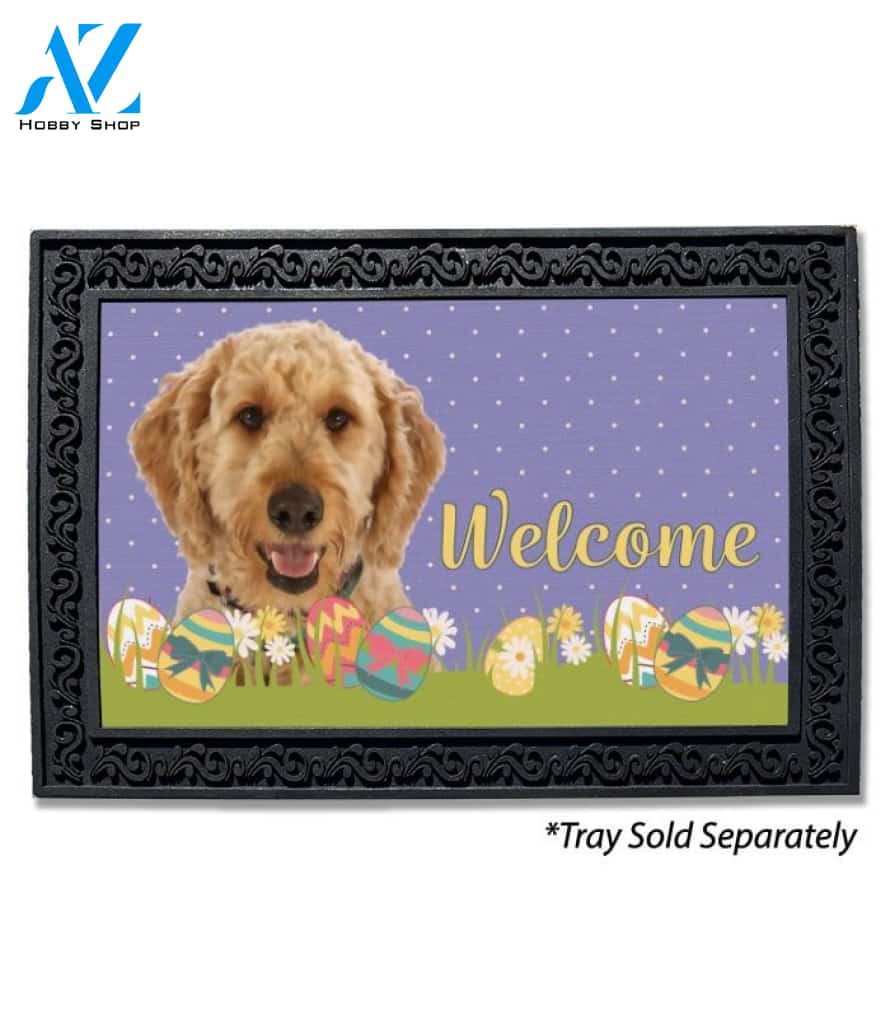 Easter Goldendoodle Doormat - 18" x 30"