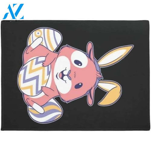 Easter Hamster Rabbit Bunny Eggs Rabbit Lover Doormat Funny Welcome Mat Housewarming Gift Home Decor Funny Doormat Gift For Friend
