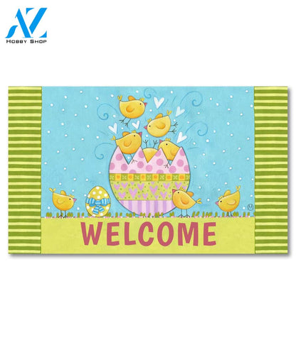 Easter Hatching Chicks Doormat - 18" x 30"