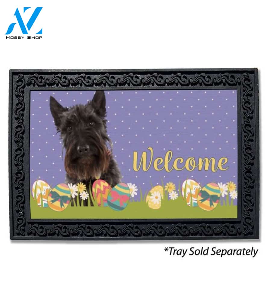 Easter Scottish Terrier Doormat - 18" x 30"