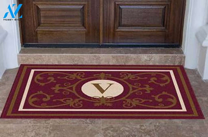 Edinburgh Estate Doormat Monogrammed Burgundy