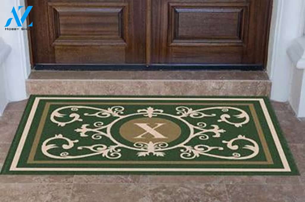 Edinburgh Estate Doormat Monogrammed Hunter Green