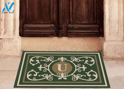 Edinburgh Estate Doormat Monogrammed Hunter Green