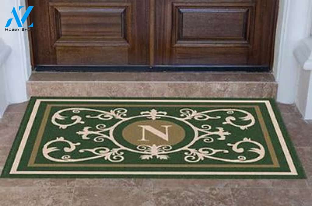 Edinburgh Estate Doormat Monogrammed Hunter Green