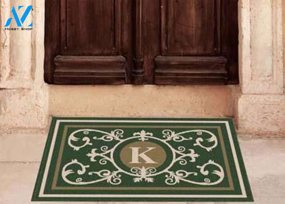 Edinburgh Estate Doormat Monogrammed Hunter Green