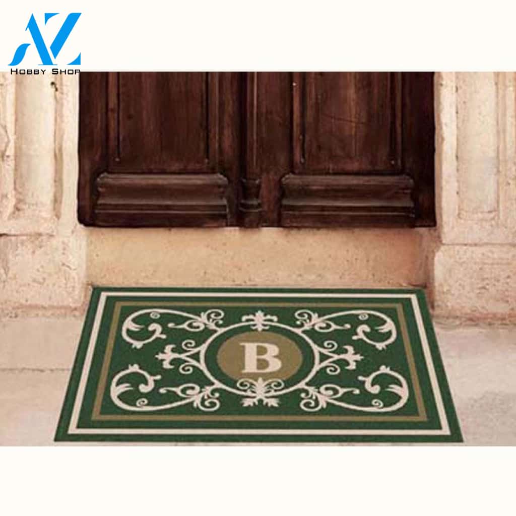 Edinburgh Estate Doormat Monogrammed Hunter Green