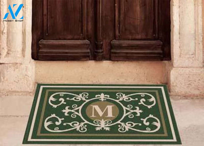 Edinburgh Estate Doormat Monogrammed Hunter Green