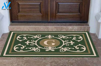 Edinburgh Estate Doormat Monogrammed Hunter Green