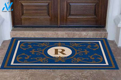 Edinburgh Estate Doormat Monogrammed Navy