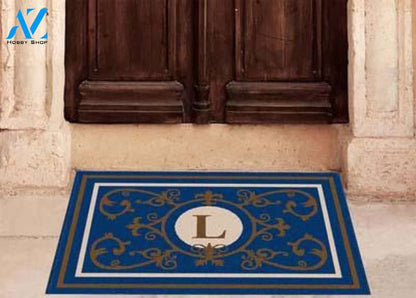 Edinburgh Estate Doormat Monogrammed Navy