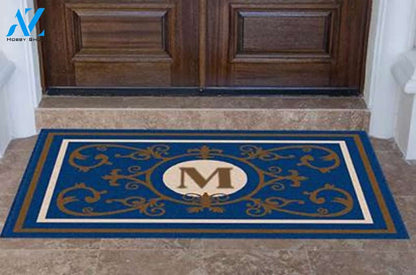Edinburgh Estate Doormat Monogrammed Navy