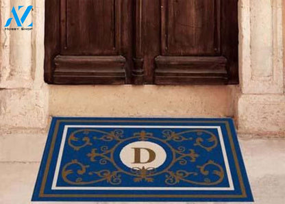 Edinburgh Estate Doormat Monogrammed Navy