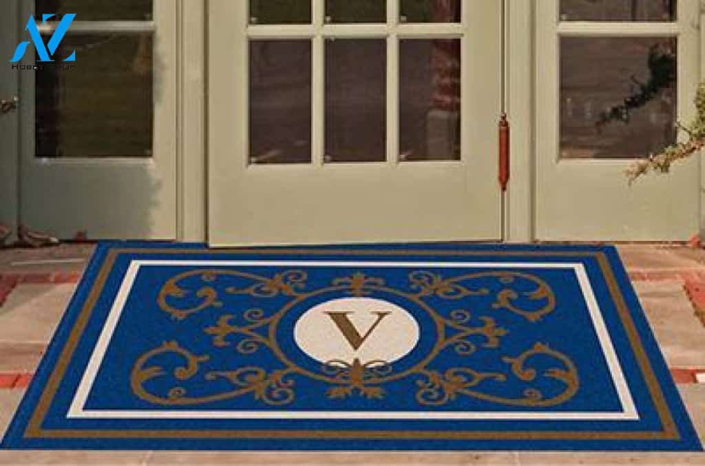 Edinburgh Estate Doormat Monogrammed Navy