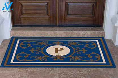 Edinburgh Estate Doormat Monogrammed Navy
