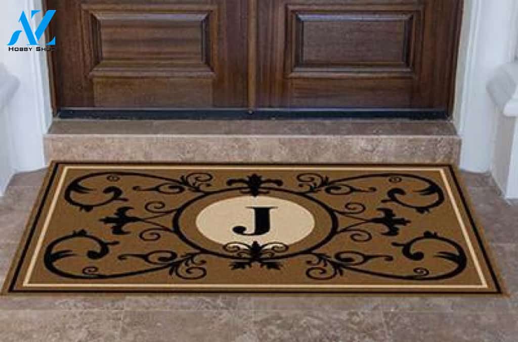 Edinburgh Estate Doormat Monogrammed Suede