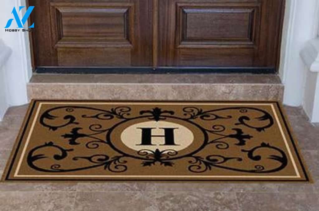 Edinburgh Estate Doormat Monogrammed Suede