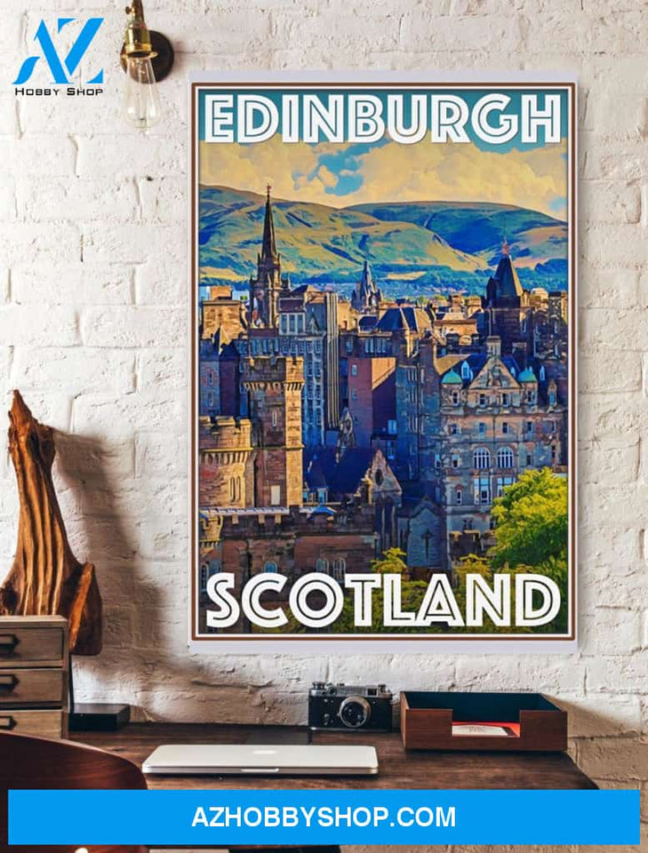 Edinburgh Scotland Canvas And Poster, Wall Decor Visual Art