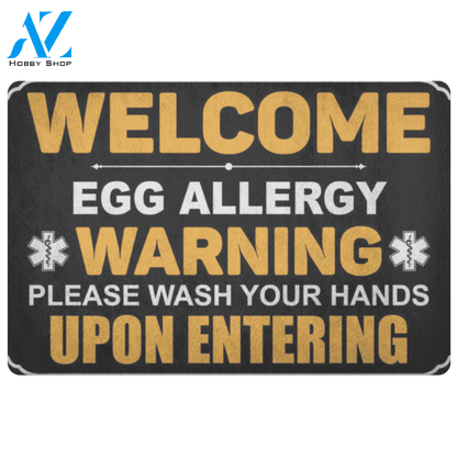 Egg Warning Doormat | Welcome Mat | House Warming Gift