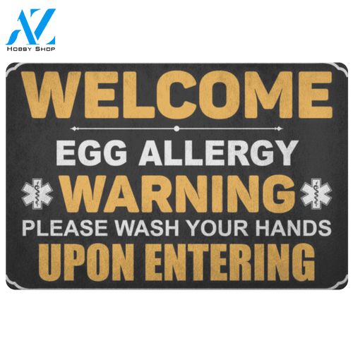 Egg Warning Doormat | Welcome Mat | House Warming Gift