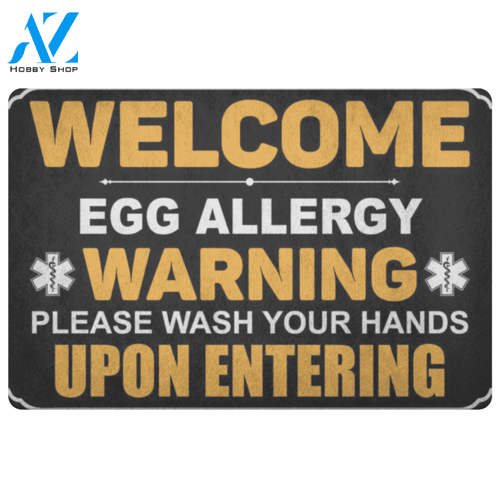 Egg Warning Doormat | Welcome Mat | House Warming Gift