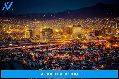 El Paso Texas Skyline At Night Photography