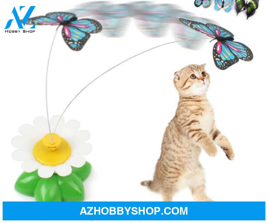 Electric Automatic Rotating Flower Pet Products