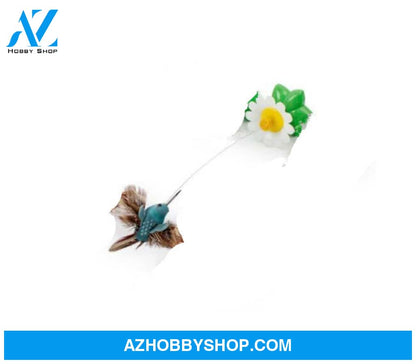 Electric Automatic Rotating Flower Pet Products Blue / Bird