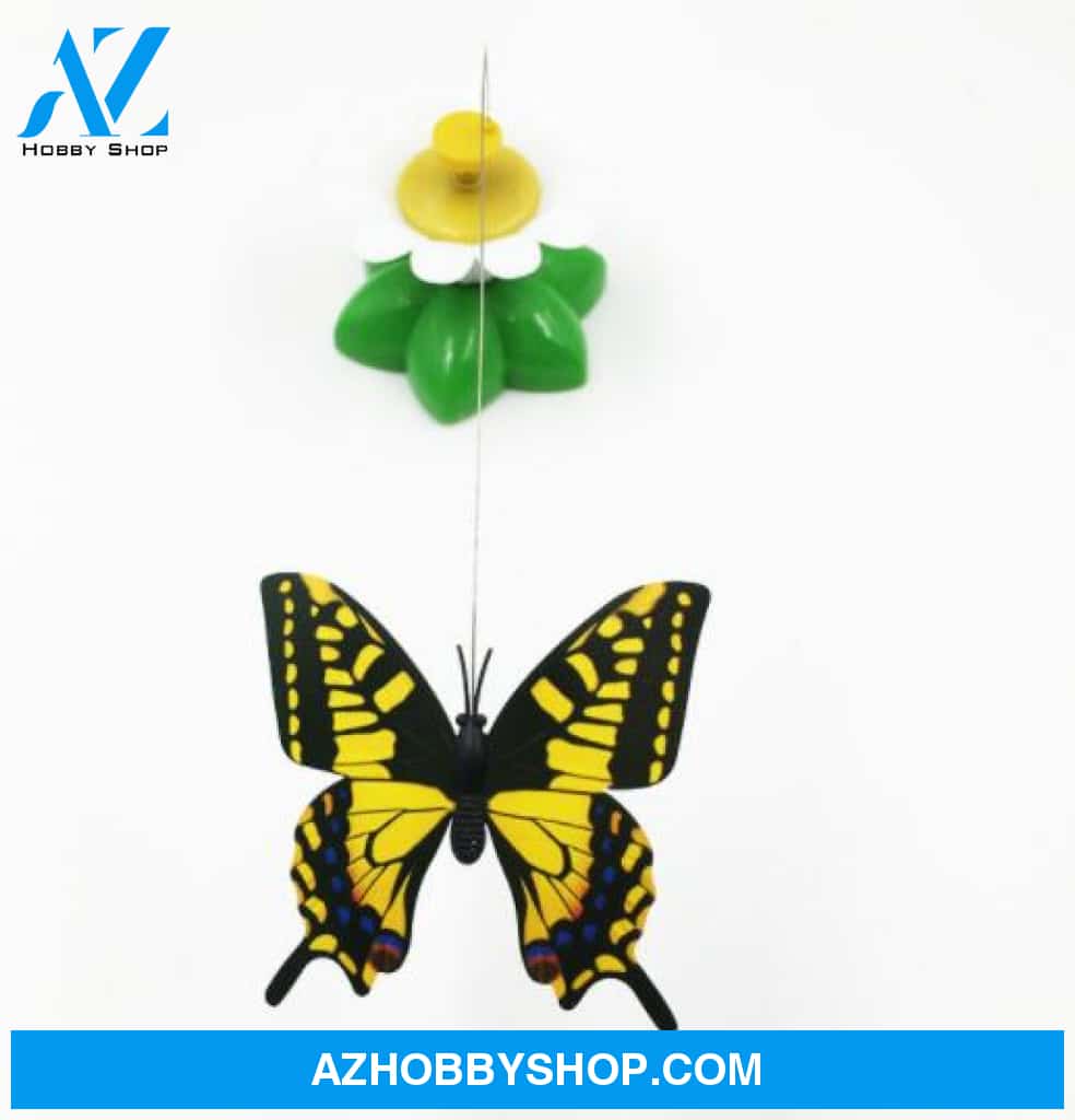 Electric Automatic Rotating Flower Pet Products Random / Butterfly