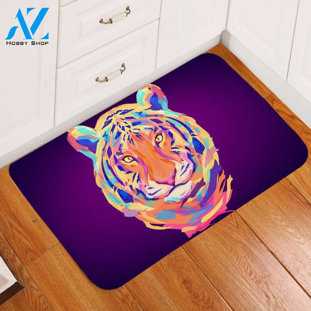 Electric Color Tiger Door Mat