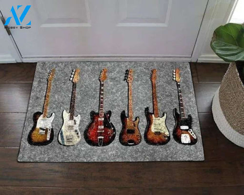 Electric Guitar Doormat Welcome Mat Housewarming Gift Home Decor Funny Doormat Gift For Electric Guitar Lovers Gift Idea For Friend