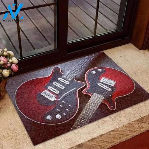 Electric Guitar Doormat Welcome Mat Housewarming Gift Home Decor Funny Doormat Gift For Guitarist Gift Idea For Guitar Lovers Gift For Friend