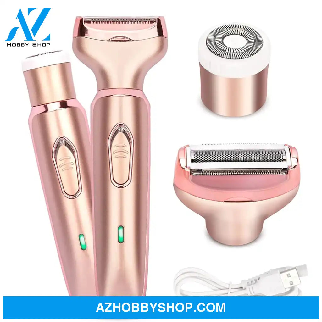 Electric Razor For Women - Painless 2 In 1 Shaver Hair Remover