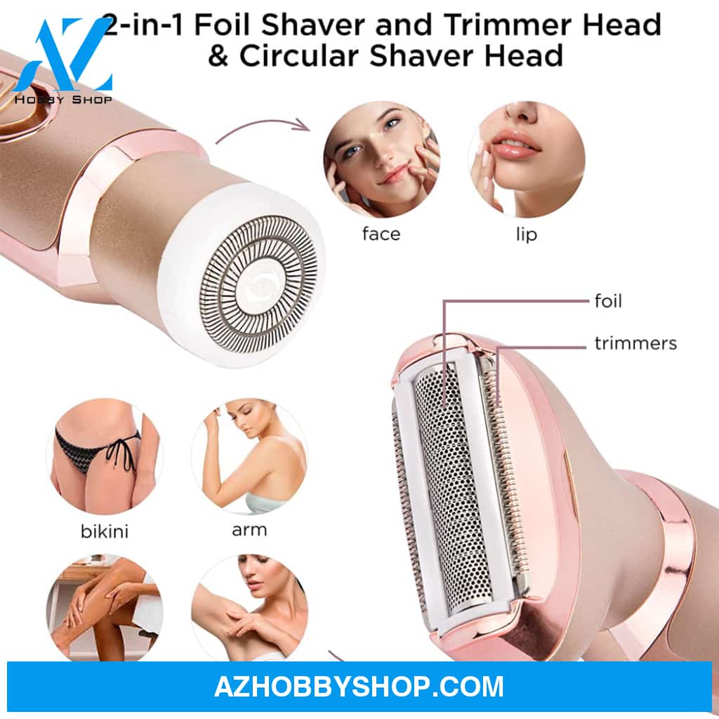 Electric Razor For Women - Painless 2 In 1 Shaver Hair Remover