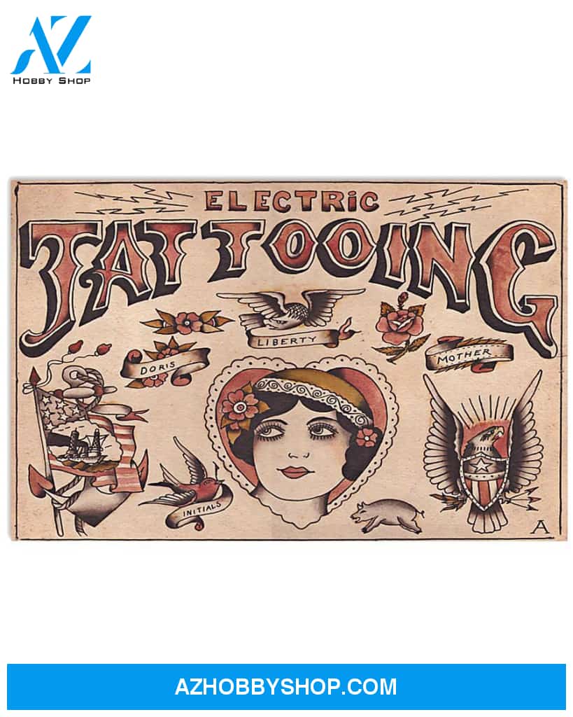 Electric Tattooing Canvas Painting,Tattooing Canvas Wall Art
