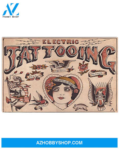 Electric Tattooing Canvas Painting,Tattooing Canvas Wall Art