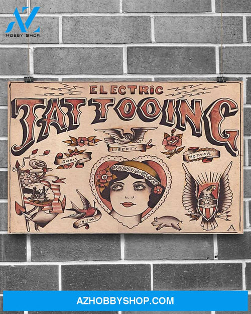 Electric Tattooing Canvas Painting,Tattooing Canvas Wall Art