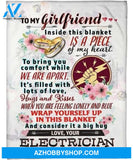 Electrician To Girlfriend Wrap Yourself Up In This Blanket