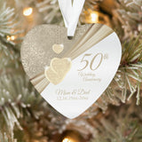 Elegant 50Th Wedding Anniversary   Ornament