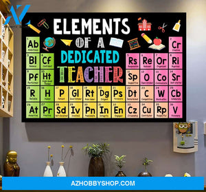 Element Of A Dedicated Teacher Canvas And Poster, Wall Decor Visual Art