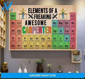 Element Of A Freaking Awesome Carpenter Wall Art Canvas Prints