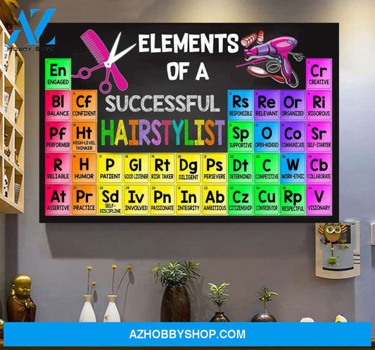 Elements Of A Successful Hairstylist Wall Art Canvas Prints