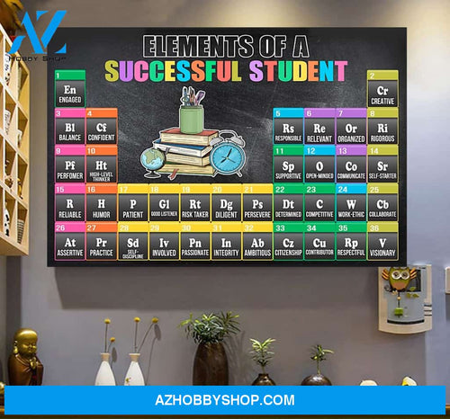 Elements Of A Successfull Student Classroom Dercor Wall Art Canvas Prints