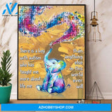 Elephant Autism Awareness There Is A Boy With Autism Who Has Taught Me Canvas And Poster, Wall Decor Visual Art