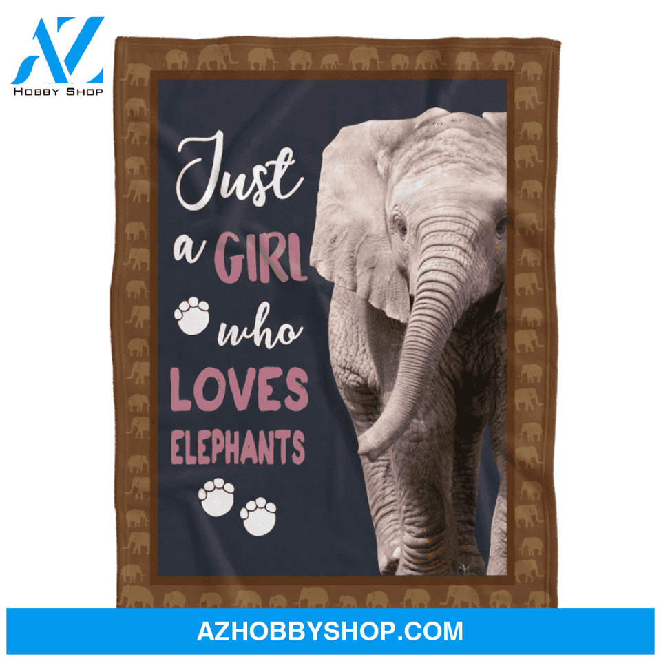 Elephant Blanket, Just A Girl Who Loves Elephants